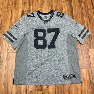 Nike Jordy Nelson #87 Green Bay Packers Gridiron Collection Jersey Gray Mens 2XL